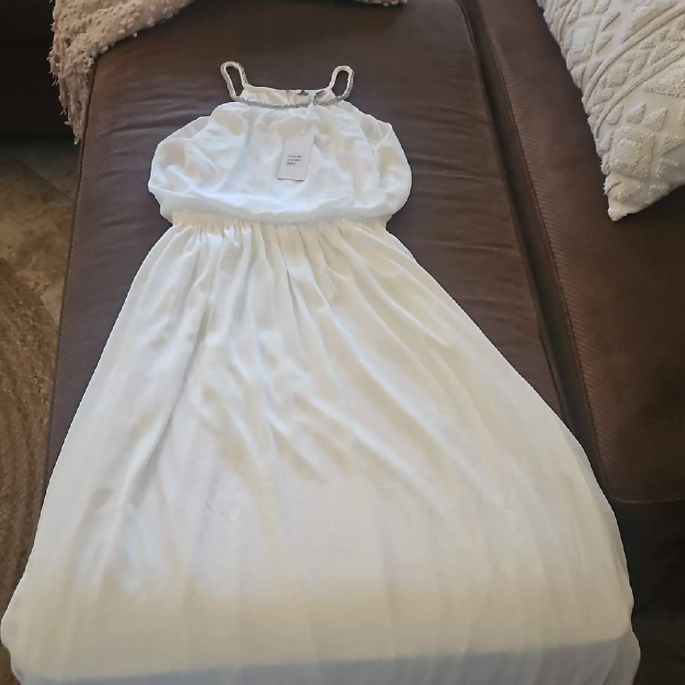 White Sheer Maxi Dress
